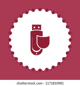 Flash drive, vector icon