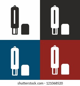 Flash, drive, vector, icon