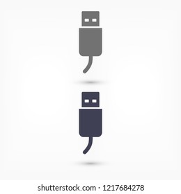 Flash drive  vector icon 
