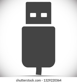 Flash drive  vector icon 