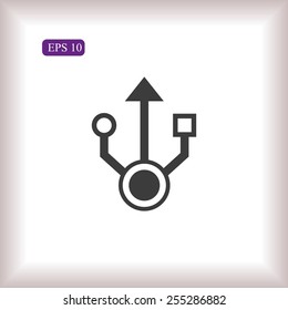 Flash drive vector icon