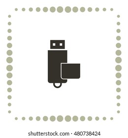 Flash drive vector icon
