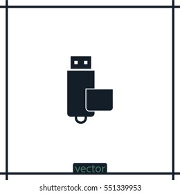 Flash drive vector icon