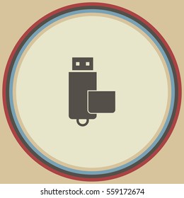 Flash drive vector icon