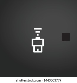 Flash Drive vector icon. Flash Drive concept stroke symbol design. Thin graphic elements vector illustration, outline pattern for your web site design, logo, UI. EPS 10.
