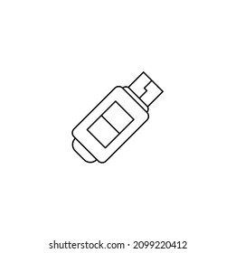 flash drive vector icon flat
USB flash drive vector outline concept icon or design element Vector illustration of a flash drive