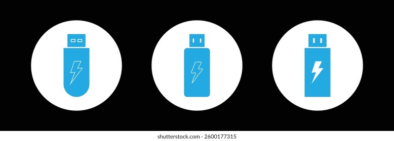 flash drive vector icon flat