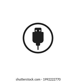 Flash drive vector icon. Vector illustration for graphic design, Web, UI, app.