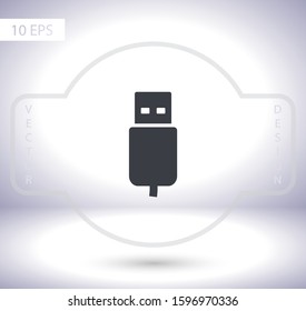 Flash drive  vector icon  , lorem ipsum Flat design
