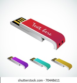 Flash Drive vector illustration