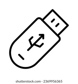 Flash drive vector in modern style, editable vector of universal serial bus