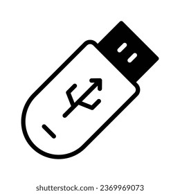 Flash drive vector in modern style, editable vector of universal serial bus