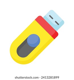 Flash drive vector in modern style, editable vector of universal serial bus