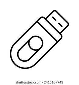 Flash drive vector in modern style, editable vector of universal serial bus