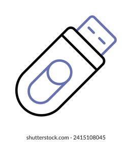 Flash drive vector in modern style, editable vector of universal serial bus