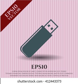 Flash Drive vector symbol