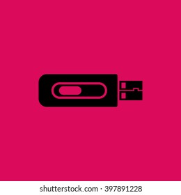 Flash Drive,Pen Drive Or USB Drive Icon. Eps-10.