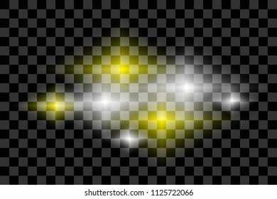 Flash effect isolated on a transparent background,Vector.