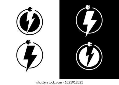 Flash-Elektrodesign-Konzept. Sehr geeignet für verschiedene geschäftliche Zwecke, auch für Symbol, Symbol und viele mehr.