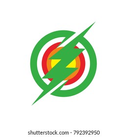 Flash Electric Logo Bolt Energy Company