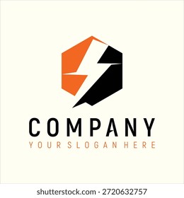 Flash Electric logo design element vector template