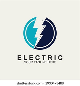 Flash Electric Logo Vector Icon Illustration Stock Vector (Royalty Free ...