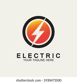 Flash Electric Logo Vector icon illustration design template. Bolt Energy Icon.electric logo flash vector bolt