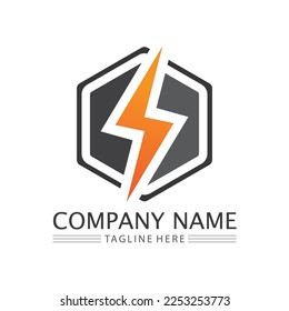 Flash Electric Logo Vector icon illustration design template. Bolt Energy Icon.electric logo flash vector bolt