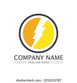 Flash Electric Logo Vector icon illustration design template. Bolt Energy Icon.electric logo flash vector bolt