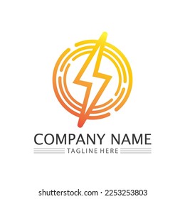 Flash Electric Logo Vector icon illustration design template. Bolt Energy Icon.electric logo flash vector bolt