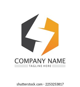 Flash Electric Logo Vector icon illustration design template. Bolt Energy Icon.electric logo flash vector bolt