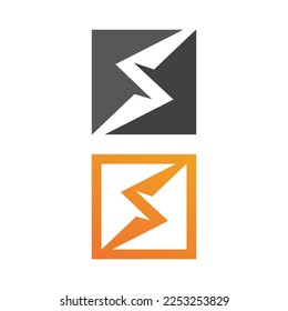 Plantilla de diseño de ilustración de icono de Flash Electric Logo Vector. Tornillo Icono de energía.perno vectorial del logotipo eléctrico