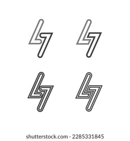 Flash Electric Logo Vector icon illustration design template. Bolt Energy Icon.electric logo flash vector bolt