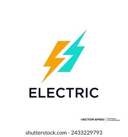 Flash electrical logo vector illustration