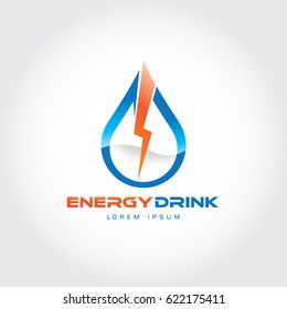 Flash Energy Drink Logo Symbol Icon