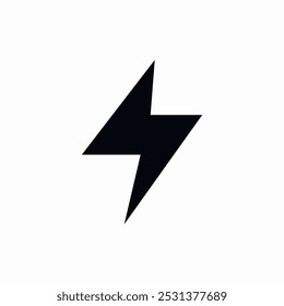 Blitzenergie-Symbol, Zeichen Vektor