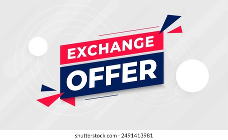 flash exchange offer background for business marketing vector