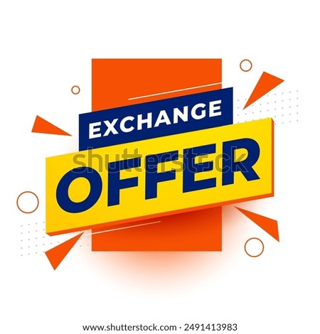 flash exchange offer background for business marketing vector