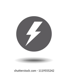 flash flat icon vector