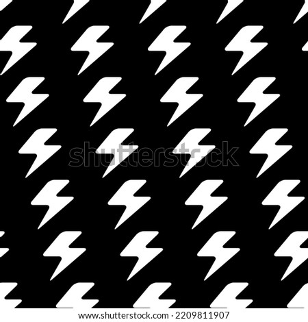 Flash graphic element seamless background, thunder modern cover pattern vector illustration .