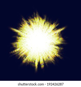 Flash halftone burst colored. EPS 10 vector file included