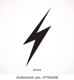 Flash icon, bolt of lightning