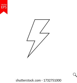 Flash icon, bolt, lightning , electric