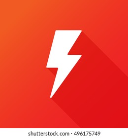 Flash icon. Bolt of lightning vector. Lightning illustration. Streak of lightning sign. Electric bolt flash icon. Thunder strike logo. Charge flash icon. Thunderbolt icon