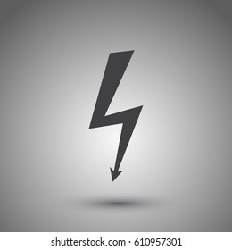Flash Icon Bolt Lightning Vector Lightning Stock Vector (Royalty Free ...