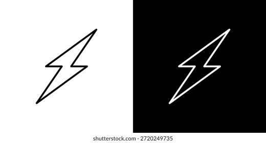 Flash icon Clip Art design. Line icons