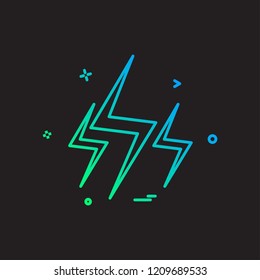 Flash icon design vector