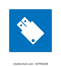 flash icon, flat design style