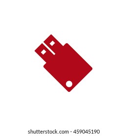 flash icon, flat design style