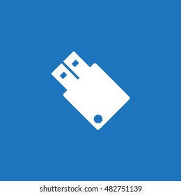 flash icon, flat design style